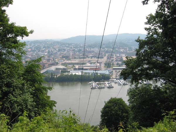 New Kensington and the Allegheny River from the trail
