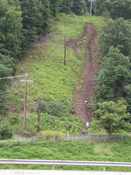Another view of the steep Murry Hill