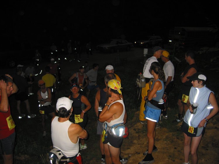 Runners wait at the start